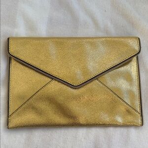 Rebecca Minkoff Gold Envelope Clutch